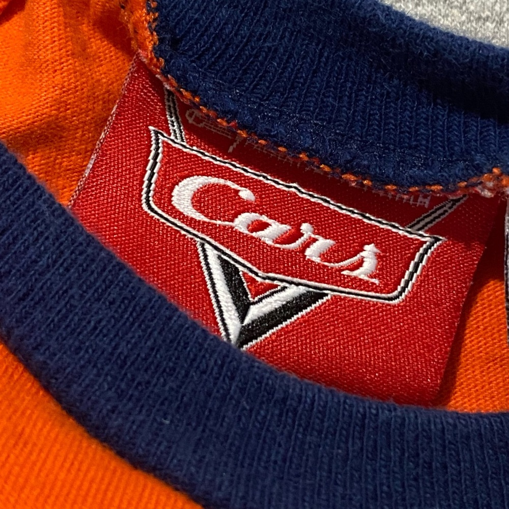 Vintage Disney Cars Lightning McQueen T-Shirt & Shorts Infant 12M Y2K - Picture 9 of 10